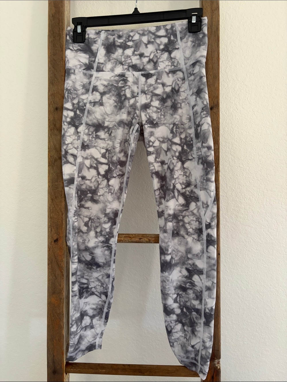 Athleta Toe Dye Gray High-Rise Leggings